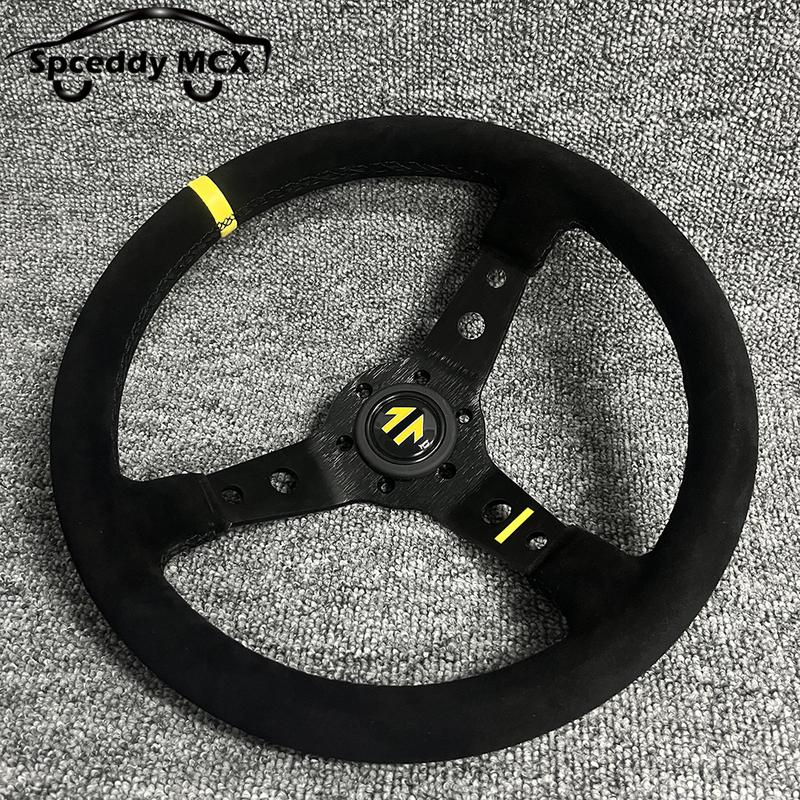 Universal 14inch Concave Racing Sports Steering Wheel Car Rally JDM Drifting Steering Wheel