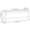 VidaXL Lit surélevé de jardin 119,5x40x39 cm bois douglas massif 825266