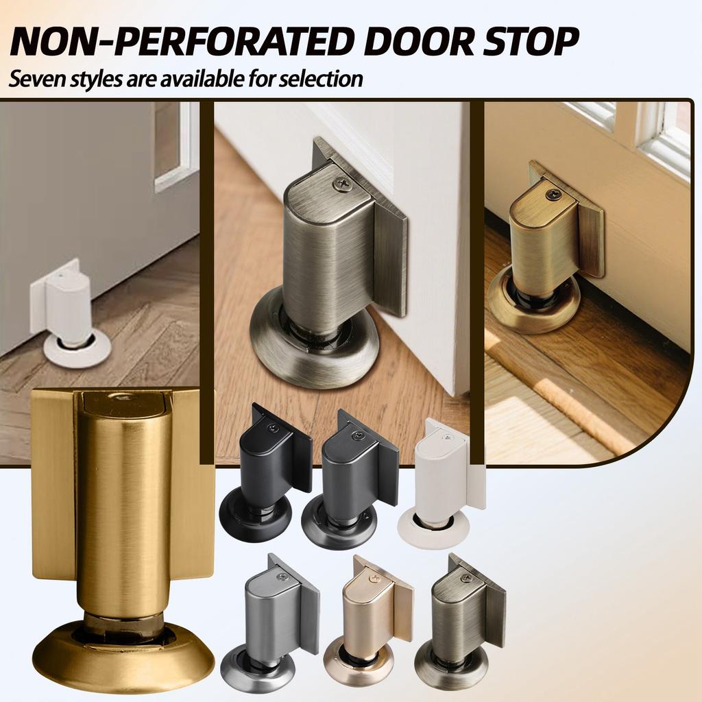 Door Stopper,  New Magnetic Doors Stoppers For Bottom Of Door, No Drill Doorstops For Inside Door, Heavy Duty Magnetic Doors Catch Holder To