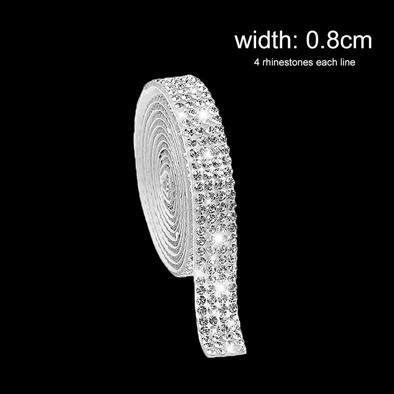 Car Phone Decoration Arts Crafts Rhinestones Crystal  Ribbon Width.5 Cm DIY Decoration Sticker For Party Decoration
