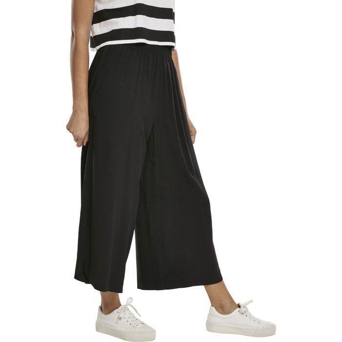 Pantalon Femme - Urban Classics - Noir - Viscose - Coupe Loose - Taille L