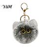 Decorative Plushie Pendant Plush Cat Ball Keychain, Fluffy Kitten Pompom Bag Charm, Keychain with Handbag Decoration Charm Metal Lobster Clasp,