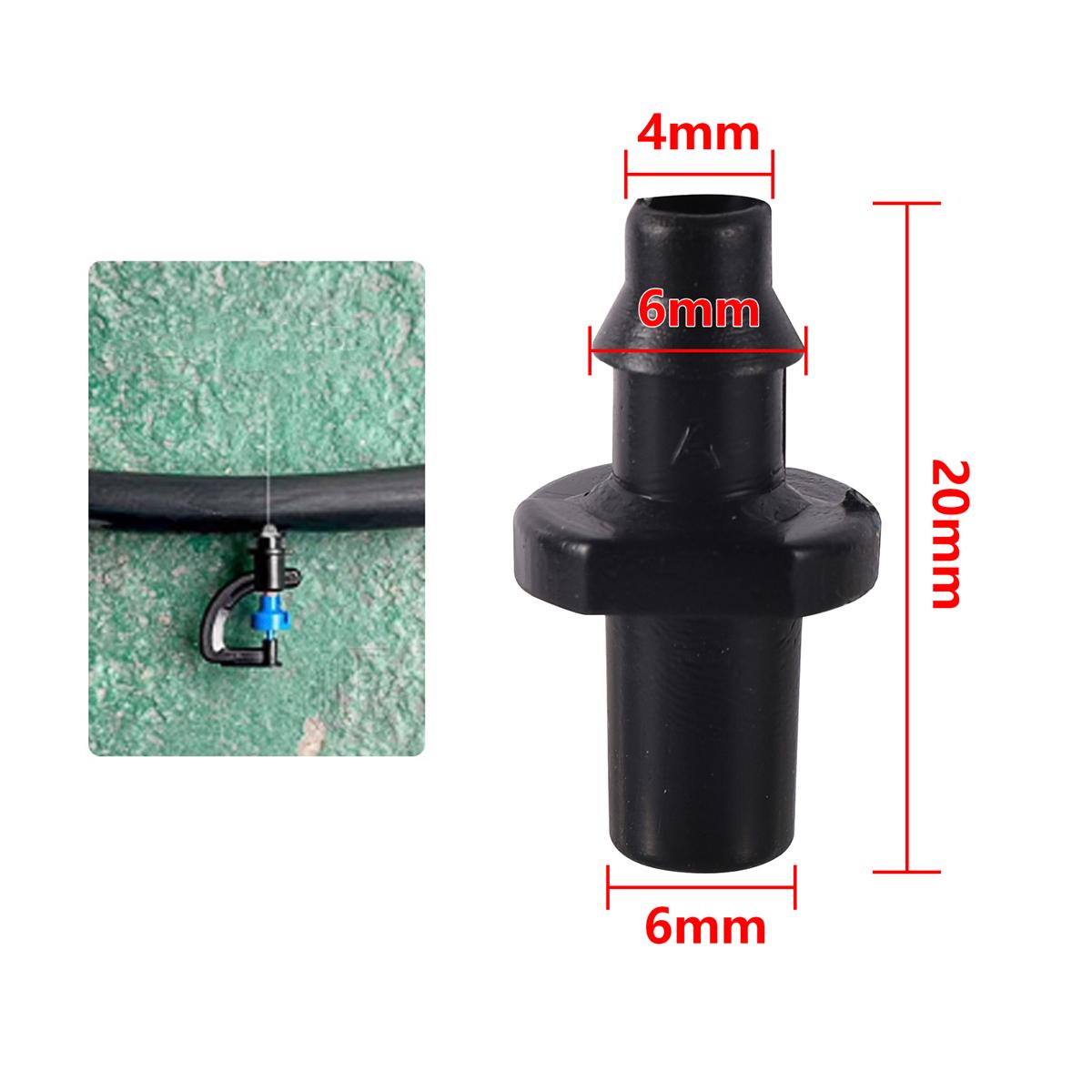

50/100/200Pcs Garden Hose Connectors 4/7mm Hose Single Barbed Straight Joints for Drip Irrigation System and PVC Pipe Fittings 50Pcs