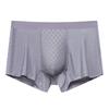 3pcs Summer Thin Ice Silk Men's Underwear Men's Flat Corner Pants with Mesh One Piece Breathable Thin Quick Drying Boxer Brief