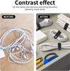 Cable Organizer Reusable Silicone Cable Ties Desk Winder Wire Management Clips for Earphone USB Cord Mouse Home Office Travel