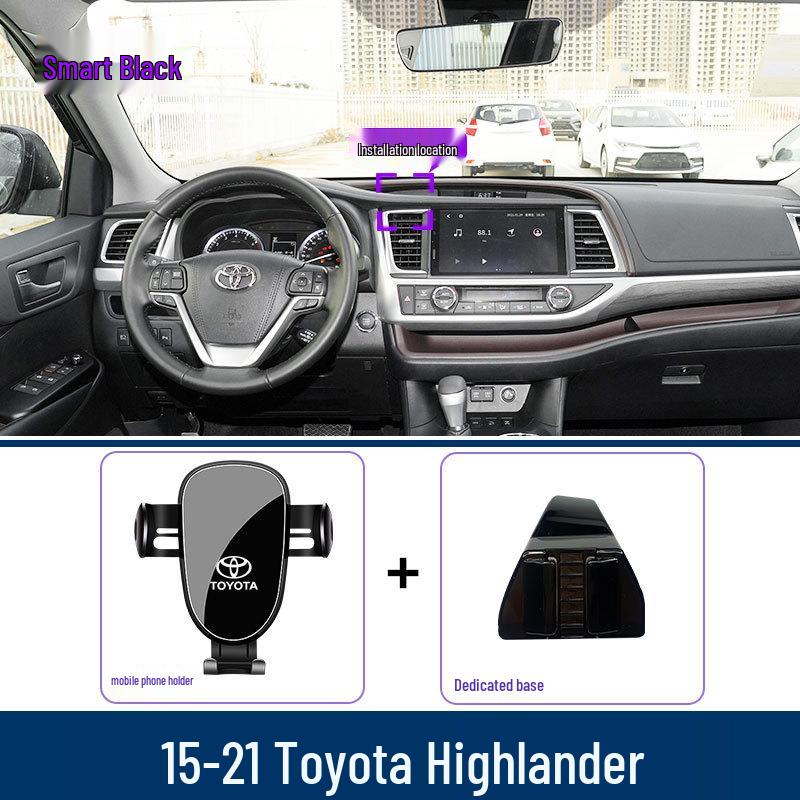 Soportes Integrales para Teléfono de Coche para las Rejillas de Aire del Toyota Highlander