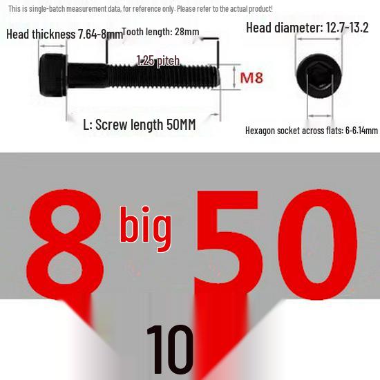 High-Strength Grade 12.9 Internal Hex Head Screws M1.4-M20