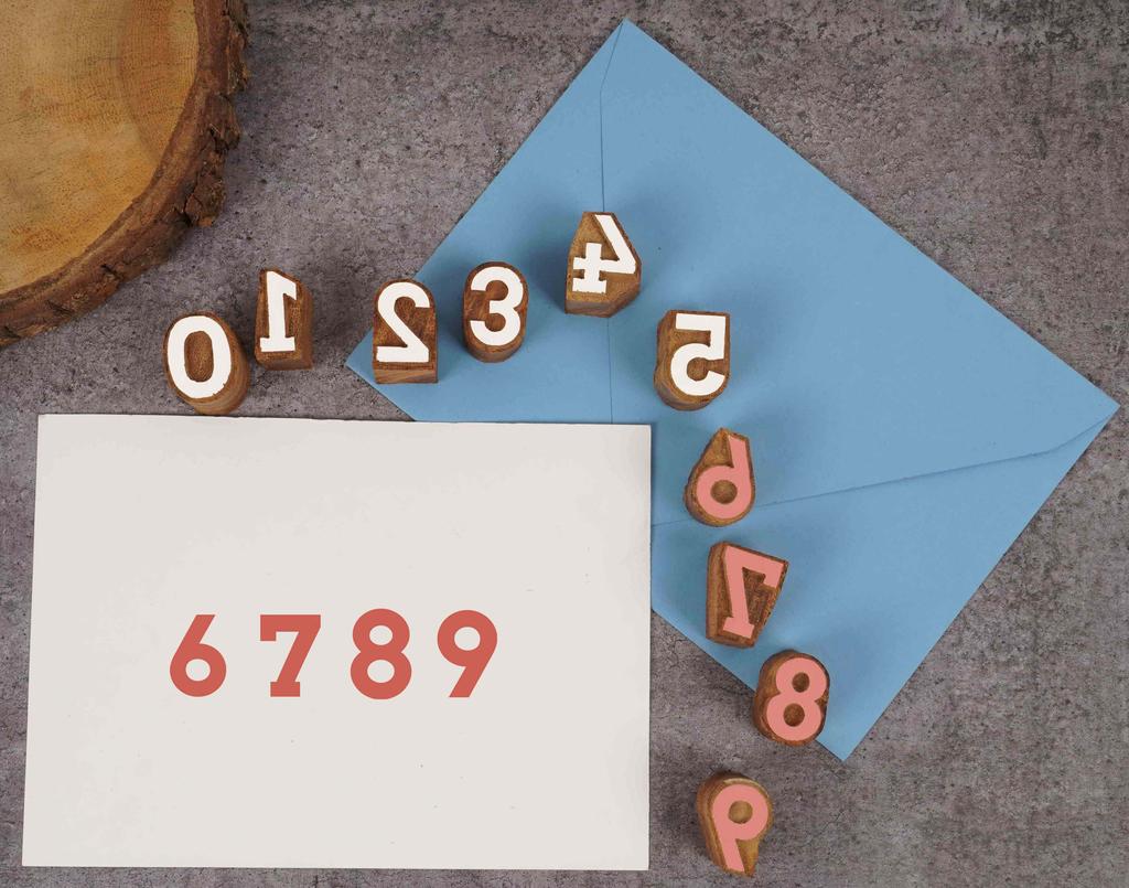 IBA Indianbeautifulart Textilní tiskařský blok 0-9 ručně vyřezávaných dřevěných čísel dřevěné razítko