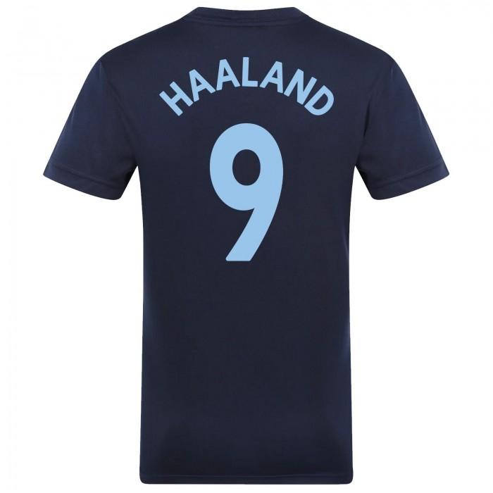 Manchester City FC Mens Haaland 9 Polyester T-Shirt