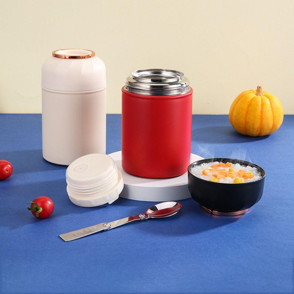 Stainless Steel Thermal Soup Cup 500ml Lunch Box Multifunctional Food Thermal Jar  Hiking