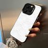 L-Lace Print Pattern Phone Case For iPhone 17,16,15,14,13,12,11 Plus Pro Max Colored Silver Phone Case