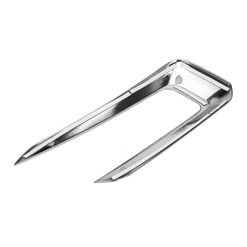 A03E-1Pair Car Styling Front Fog Light Trim Strip Lampshade For Volvo XC40 T5 2017- Fog Light Chrome Decoration Cover