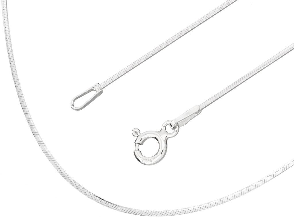 Long Silver Women's Necklace With Amber Large Cat Silver Amber 60 Cm