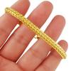 Gold Plating 24k Hop Hip Bracelet Sideways 5mm Keel Goldplated Fashion Bracelet Suitable For Womens Jewelry Gifts