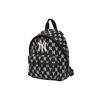 New MLB Monogram Collection Polyester Backpack Small Size Unisex Black 3ABKS012N-50BKS