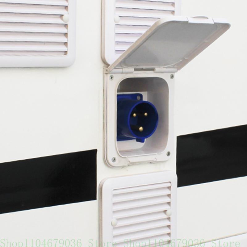 16A External Flush Hook Up Power Outlet Motorhome Trailer Flush Inlet Socket Automotive Accessories