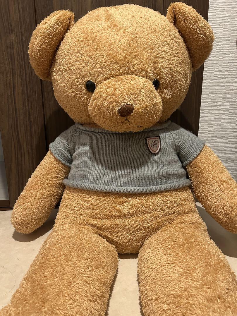 

[USED] Large stuffed teddy bear, approximately 130cm