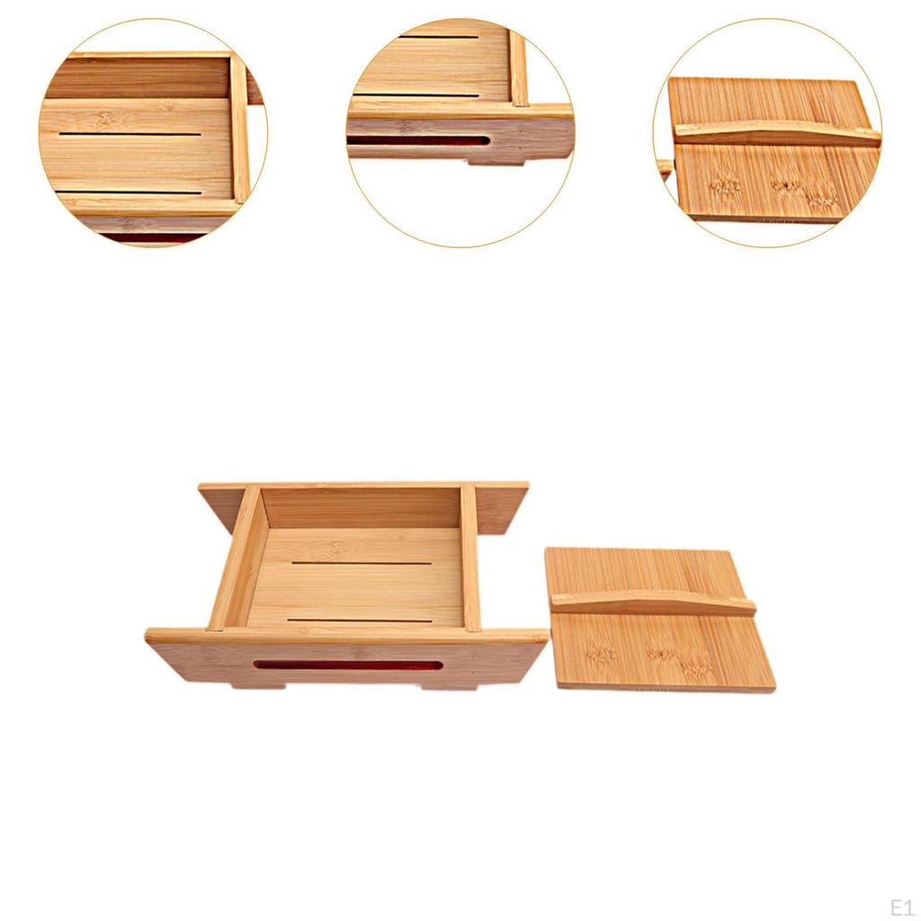 DIY Tofu Maker Molding Tool with Drainage Groove Wooden Frame for Cheese