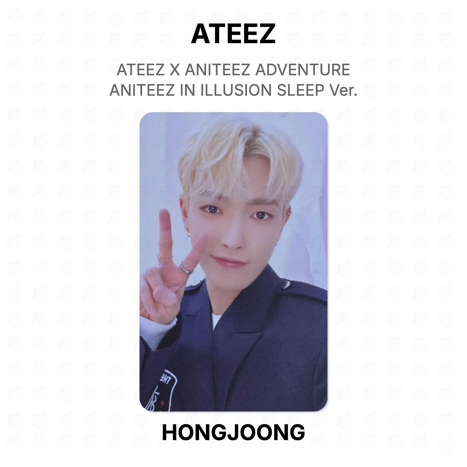 ATEEZ HONGJOONG X ANITEEZ ADVENTURE ANITEEZ IN ILLUSION SLEEP Ver. Official Photocard HONGJOONG
