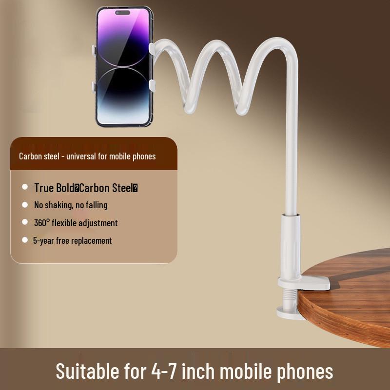 Adjustable Bedside Phone & Tablet Holder for Convenient TV Viewing