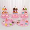 Durable Fruit and Dessert Organizer 3 Tiers Cake Display Stand Reusable Food Serving Tray Cakes Organizer for Home