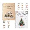Christmas Theme Gift Card Holder Book Redemption Coupons Greeting Card Album  Xmas Party