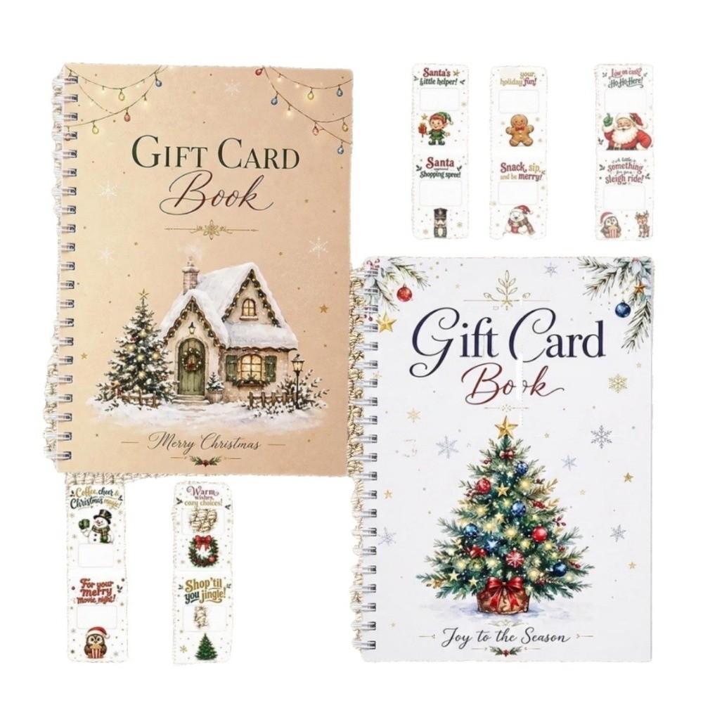 Christmas Theme Gift Card Holder Book Redemption Coupons Greeting Card Album Xmas Party