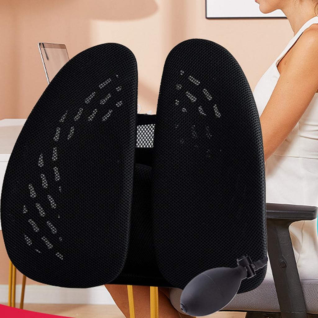 Lumbar Support Chair Back Support Breathable Mesh Ergonomic   Relaxing Chair Back Cushion for   Car