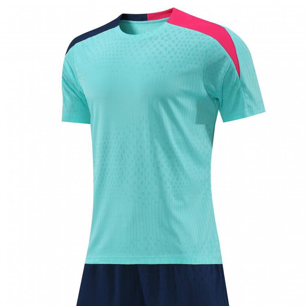 High-Quality Short Sleeve Football Kit: Quick-Dry Jersey for Children and Adults - Customizable Training Wear