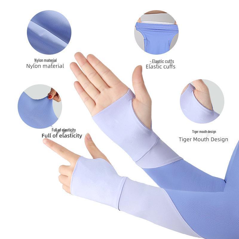Ice Silk Sun Protection Sleeves for Outdoor Activities