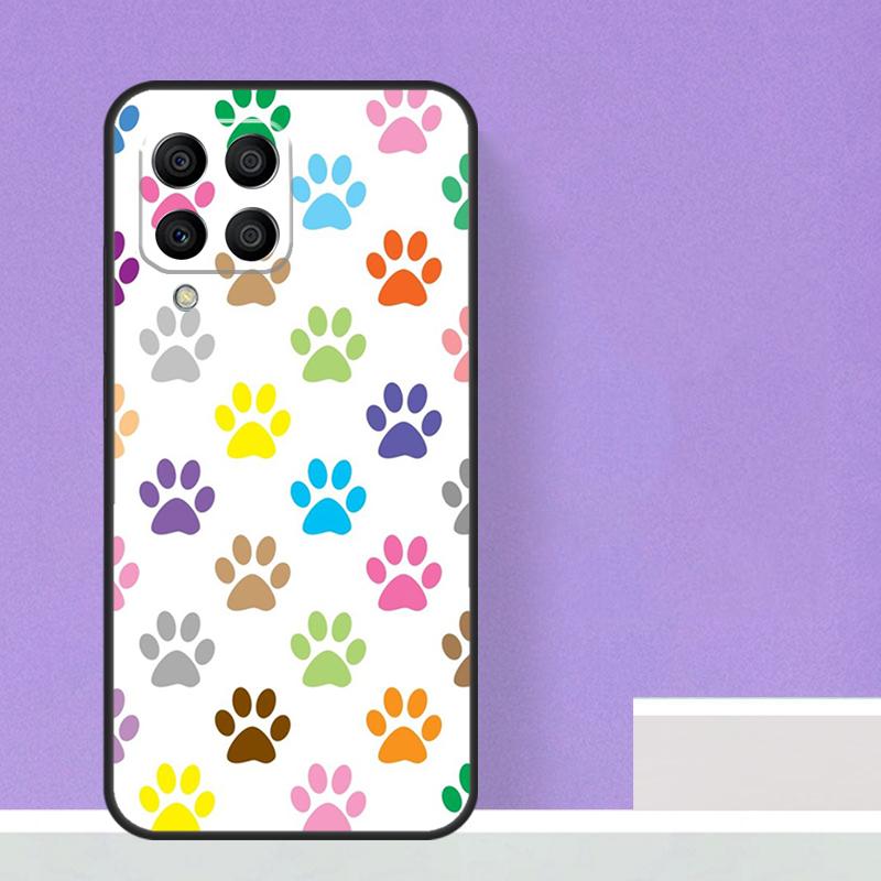 Cat Dog Paws Case For Samsung Galaxy M23 M20 M32 M52 M56 M16 M36 M54 M34 M14 M35 M55 M15 M11 M31 M13 M53