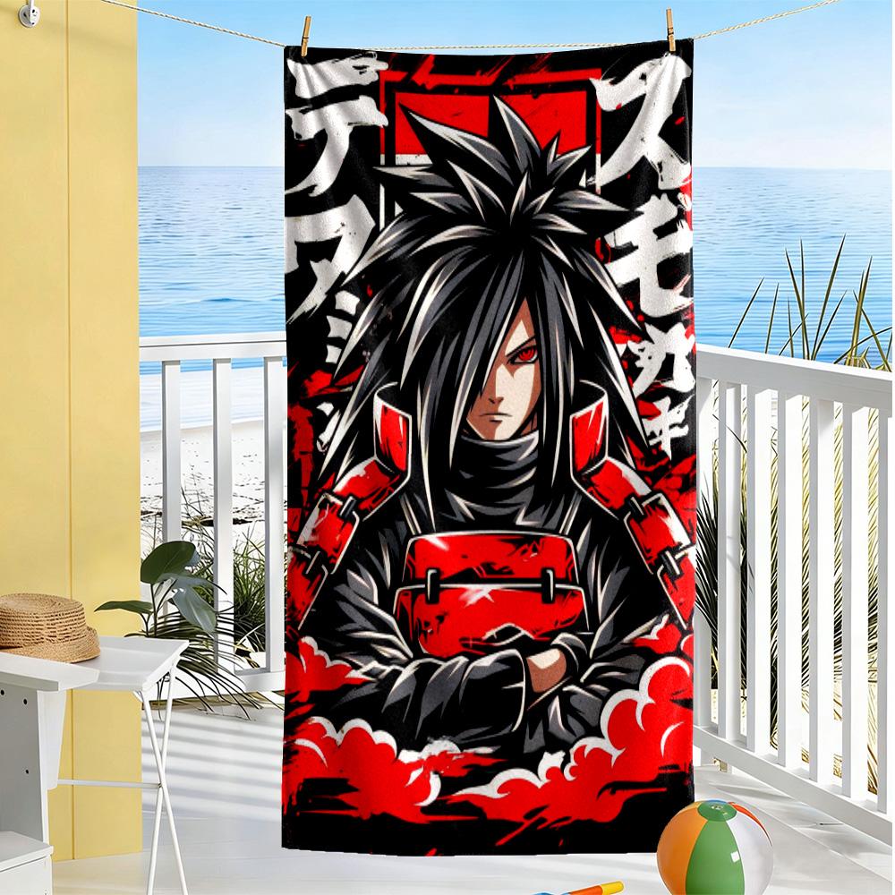 Naruto Beach Towel Super Soft & Absorbent Comfortable Lightweight Suitable for Swimming, Gym, Camping, Yoga Vacation