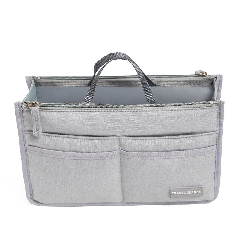 Fashion Travel Tote Bag Shaper Insert with Handles Large Capacity Purse Organizer Liner Bag Multifunctional Cosmetic Bag