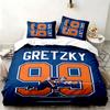 Edmonton Oilers 3pc Set Perfect for Bedroom Use Comfortable Bedding Set Includes a Duvet Cover and Two Pillowcases Ideal Birthday or Christmas Gift