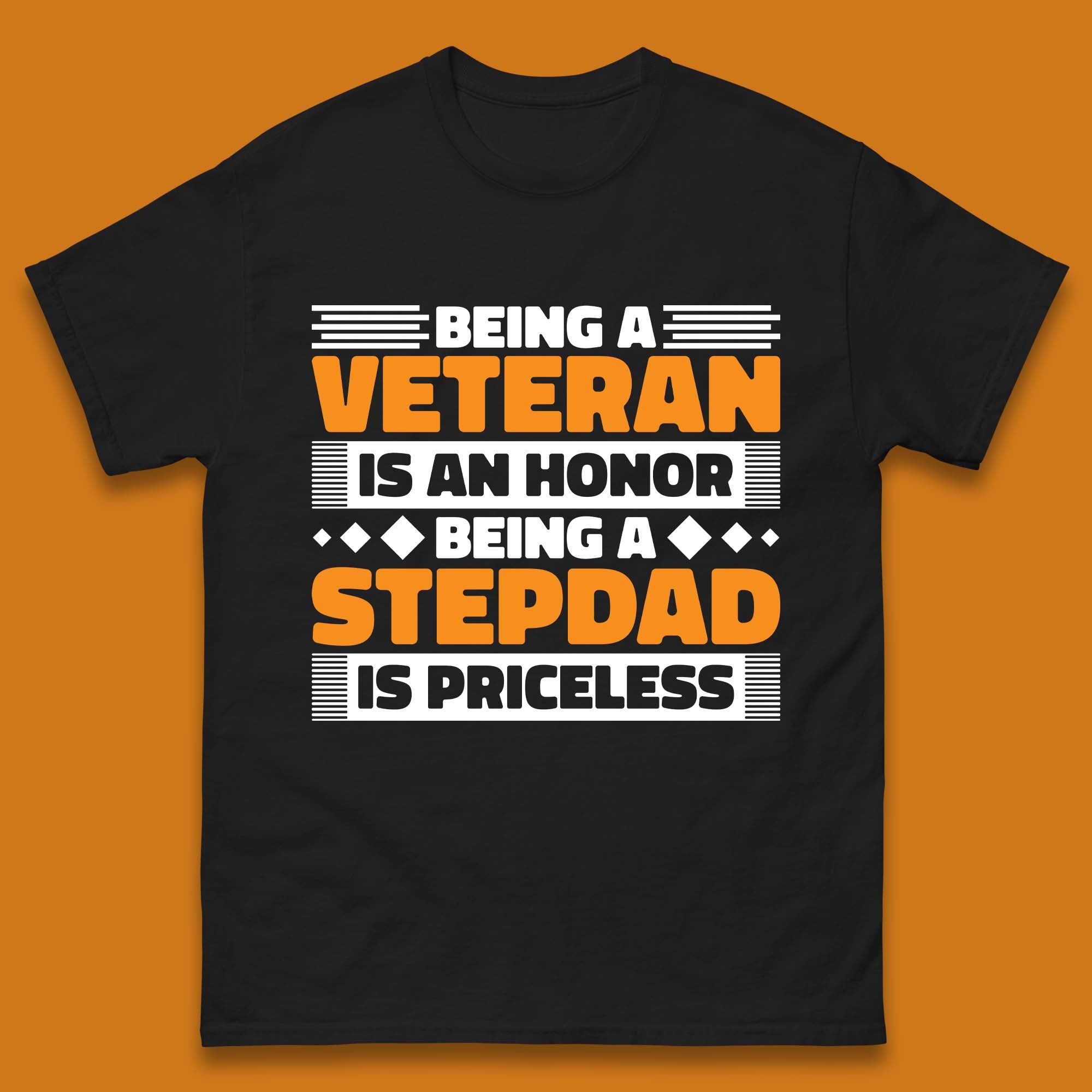 Veteran Stepdad Mens T-Shirt M