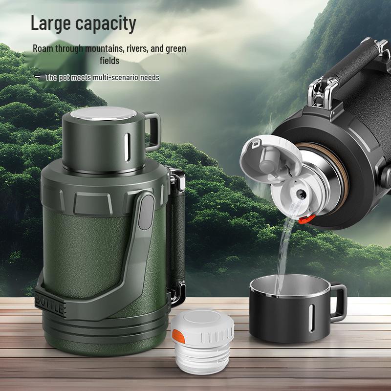 316 Stainless Steel Large-Capacity Thermos Flask for Outdoor Travel and Sports
