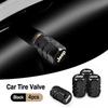 4 Pack Aluminum Alloy Car Tire Valve Covers Car Wheel Accessories for Jeep JPB Renegade Wrangler JK Compass Grand Cherokee Gladi AKT1