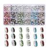 600-1080pcs Silver Color Rhinestone Rondelles Crystal Bead 4-8mm Loose Spacer Beads Kits for DIY Jewelry Making Supplies Set