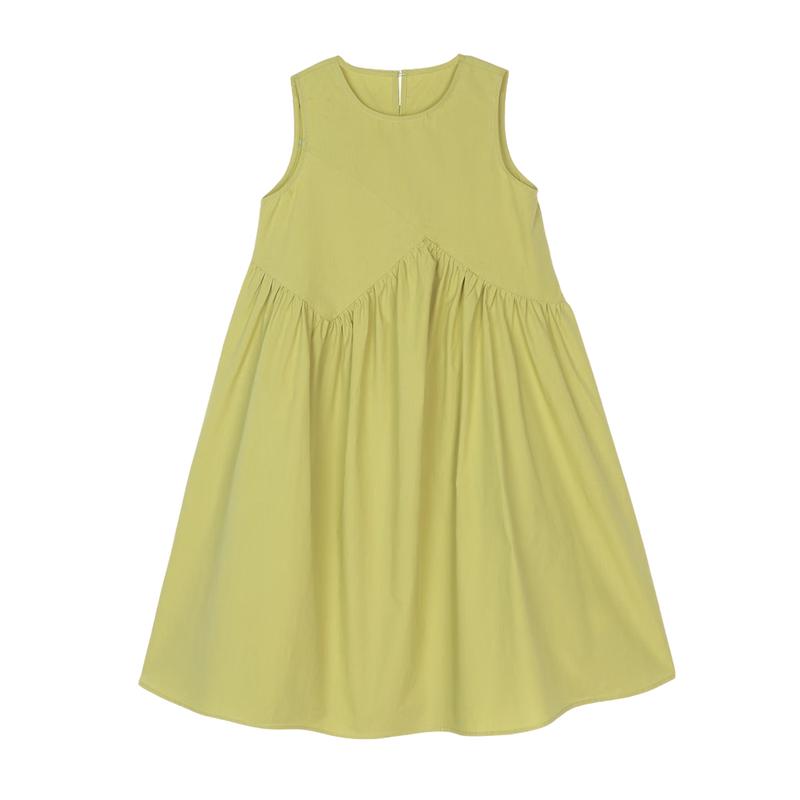 LUSON Girls' Summer Sleeveless A-Line Vest Dress