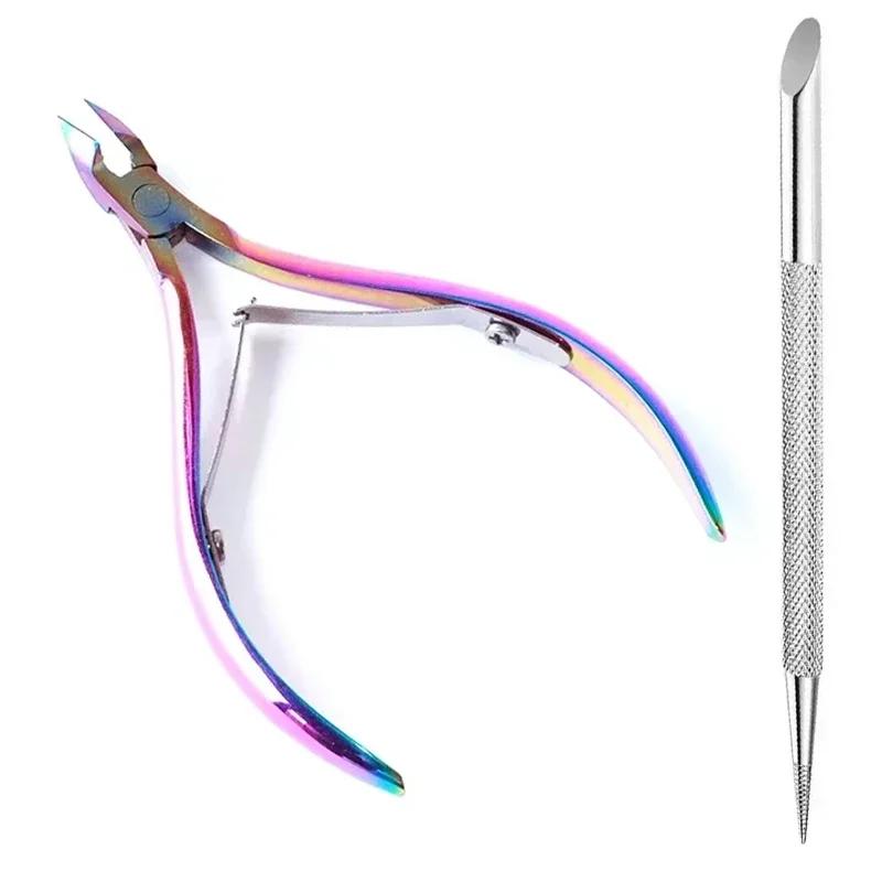 Professioneller Nagelhautschneider Nagelknipser Schere Schieber Nagelhautentferner Maniküre Pediküre Zange Nagel Nagelhaut Nachwachsen Werkzeug
