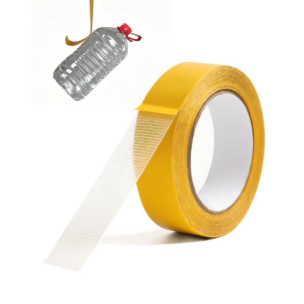 Waterproof Strong Double-Sided Tape, Heavy Duty Mesh Carpet Tape (40mm) | Double Sided Fiberglass Mesh Tape, Removable, Residue Free Tape