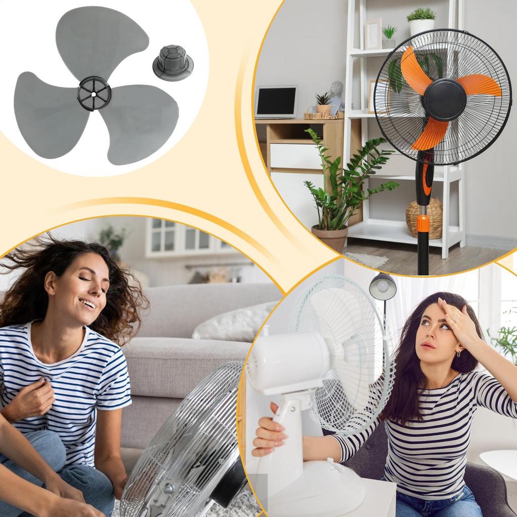 Plastic Fan Blade Three Leaves Replacement Parts For Standing Pedestal Fan Three Leaf Accessories For Electric Fan Blades
