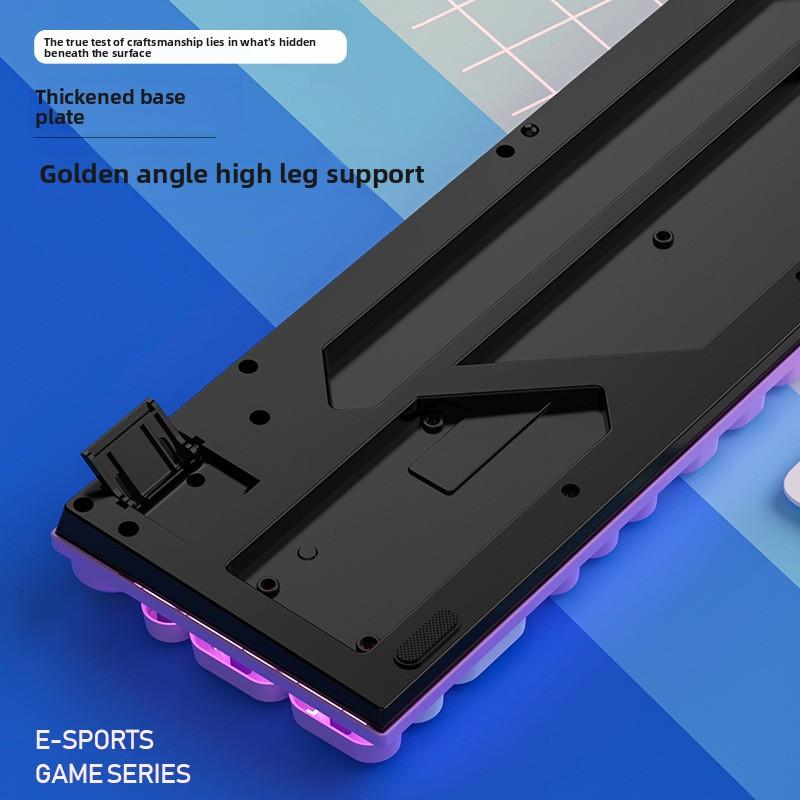 K600 Gaming Mechanical Keyboard with Illumination and Two-Tone Design - Computer Accessories
