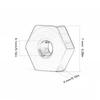 4Pcs Easy Installation RC Wheel Hex Drive Adapter for FMS FCX24 1/24 RC Car