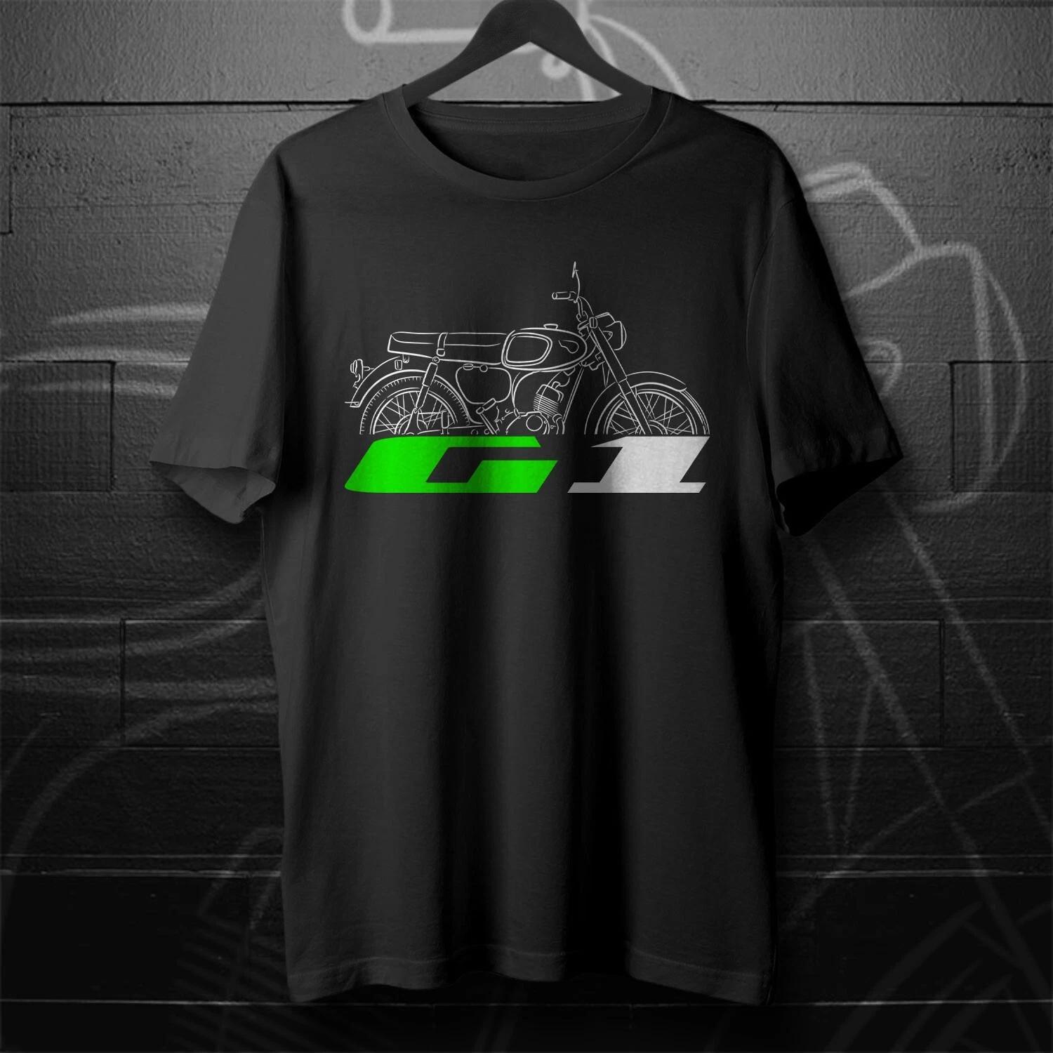 

Black men s and women s T-shirt For Kawasaki G1 G1L G1DL 1967-1969- Motorcycle XXXL