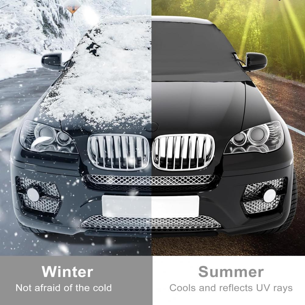 Car Front Windscreen Cover Oxford Cloth Car Windshield Sunshades Rainproof Heat Insulation Universal Car Visor Cover Accessories