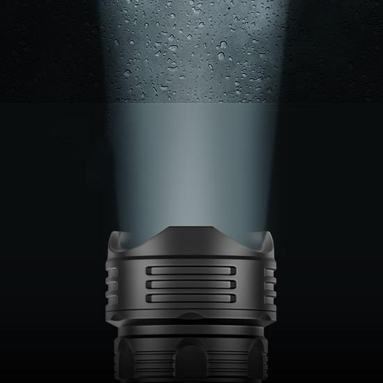 High-brightness LED Flashlight Digital Display Waterproof Rechargeable Flashlight Energy-saving LED Torch for Outdoor Camping Patrol