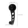 1Set Aluminum Car Window Crank Handle Set Universal Manual Winders for Left Right Doors Interior Upgrade with Mounting Clip