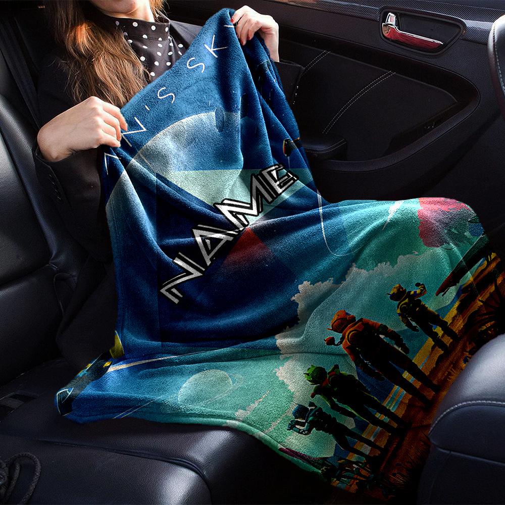 Exploring The Infinite Universe In No Mans Sky Gift Customizable Blanket Customize Your Name Comfortable Great For Sofa Couch Office Bed Picnics