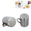 2PCS Stainless Steel Salt & Peppers Set Professional S Shape P Shape Seasoning Bottle with Handle Dishwasher Safe